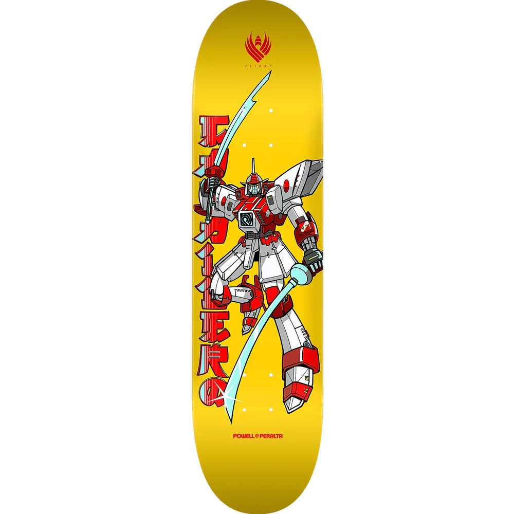 Powell Peralta Flight Caballero Gundam Yellow Shape 243 8.25 Skateboard Deck