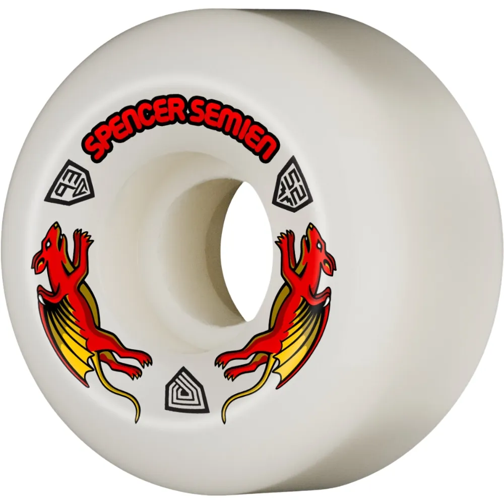 Powell Peralta Nano Rats Dragon Formula Spencer Semien 93A 52mm x 30mm Skateboard Wheels