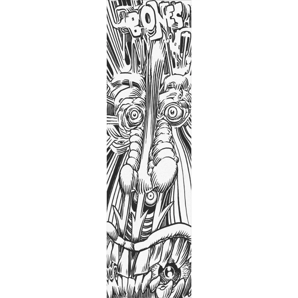 Bones Forked White 9 x 33 Skateboard Grip Tape Sheet