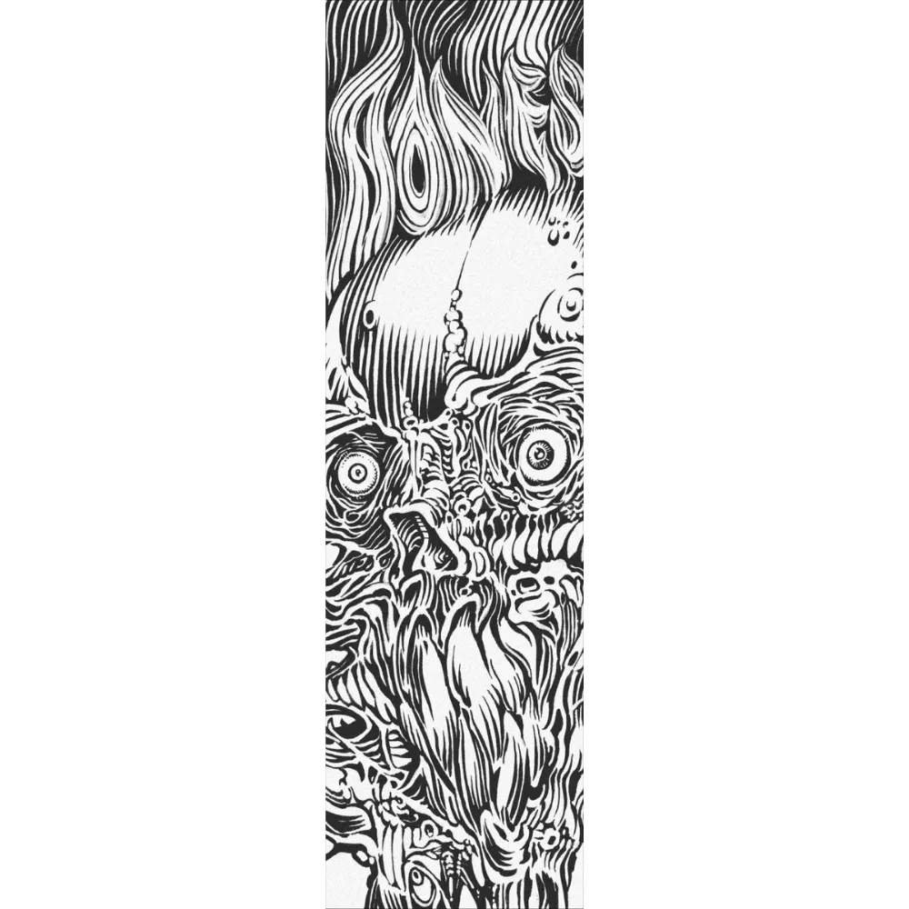 Bones Stare Down White 9 x 33 Skateboard Grip Tape Sheet