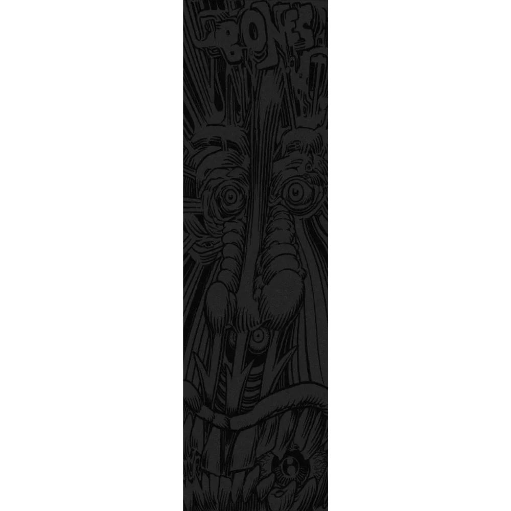 Bones Forked Black 9 x 33 Skateboard Grip Tape Sheet