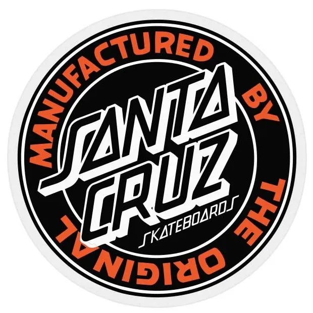 Santa Cruz MFG Dot Black Sticker