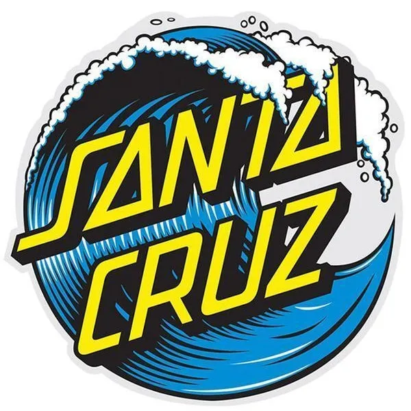 Santa Cruz Wave Dot Blue Sticker