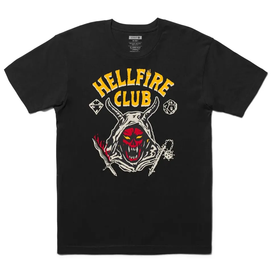 Stance X Stranger Things Hellfire Black T-Shirt [Size: M]