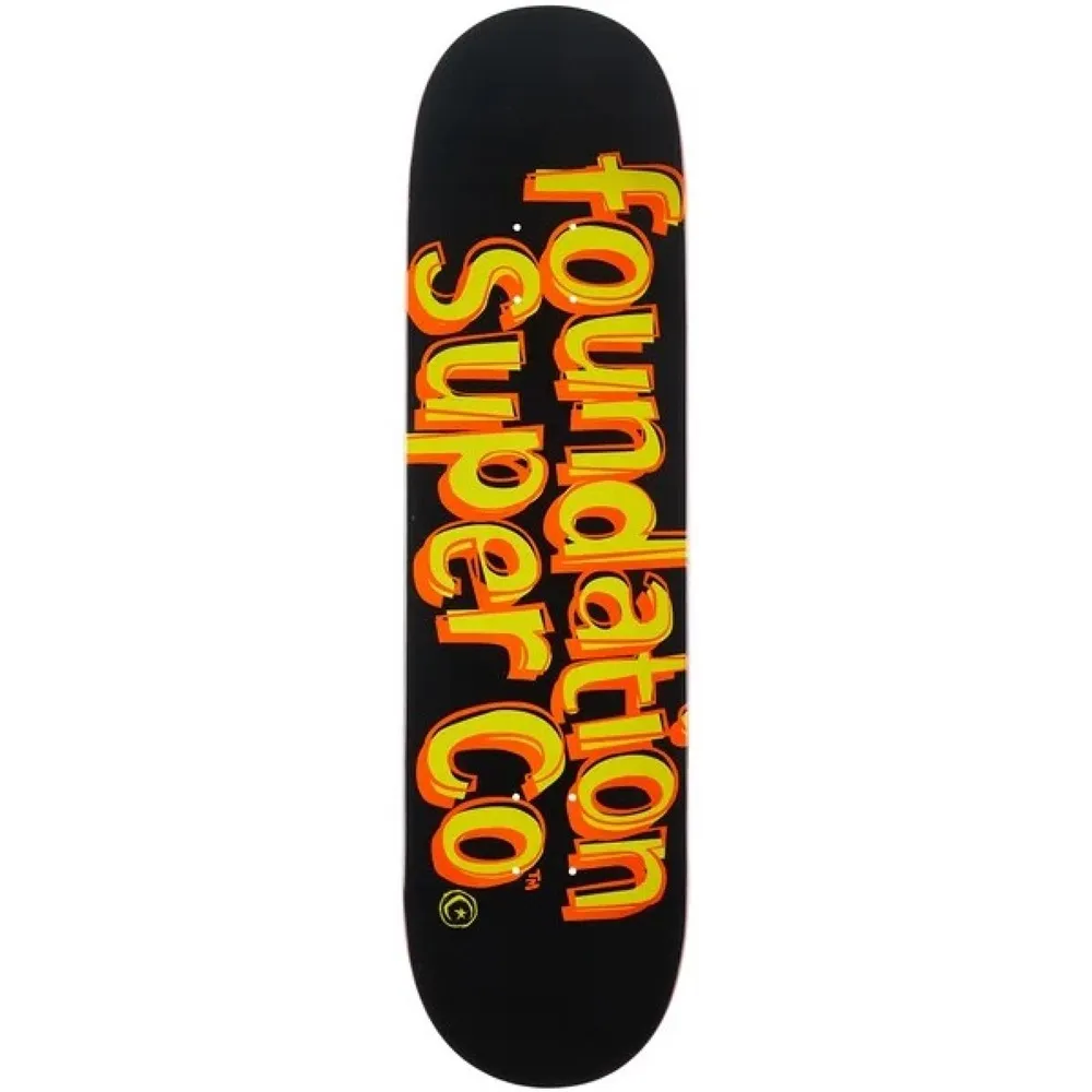 Foundation Super Co Black 8.25 Skateboard Deck