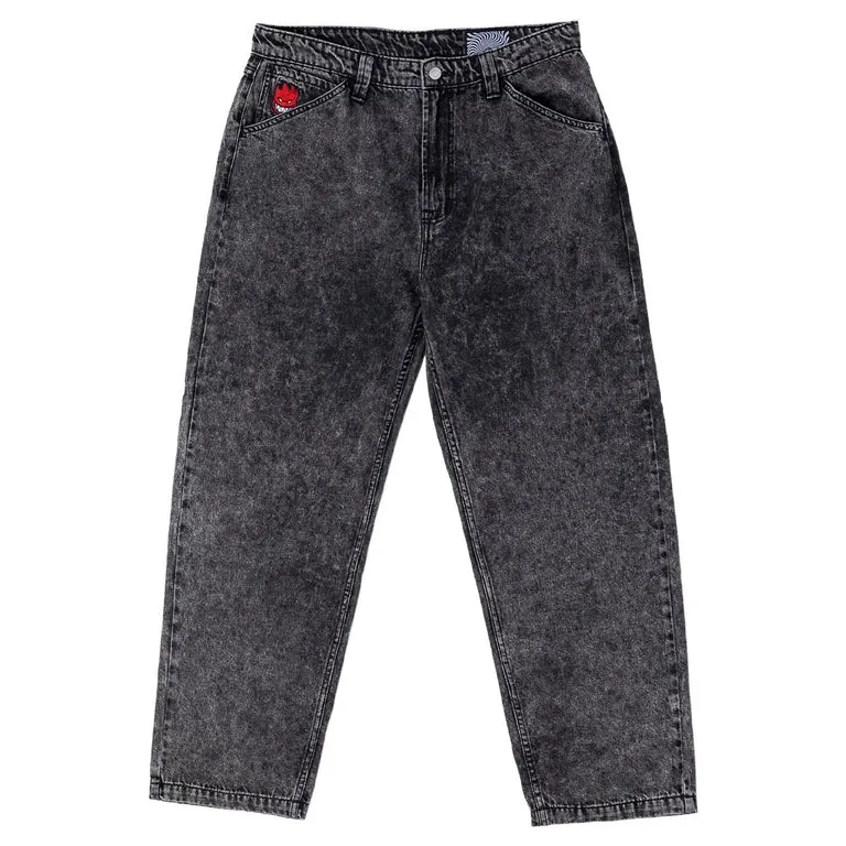 Spitfire Bighead Fill Denim Black Pants [Size: S]