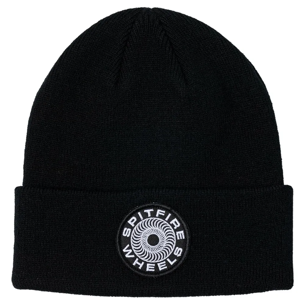 Spitfire Classic 87 Swirl Patch Black White Beanie