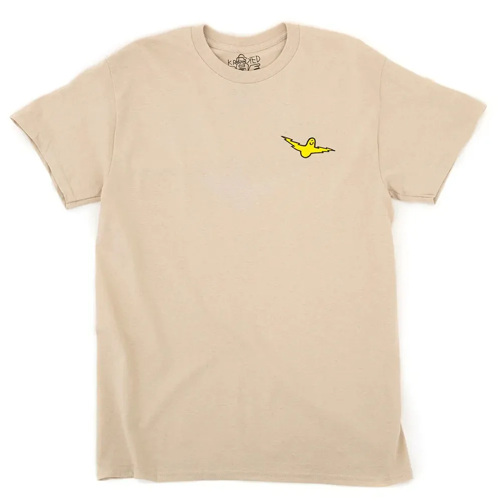 Krooked Bird Lightning Sand T-Shirt [Size: M]