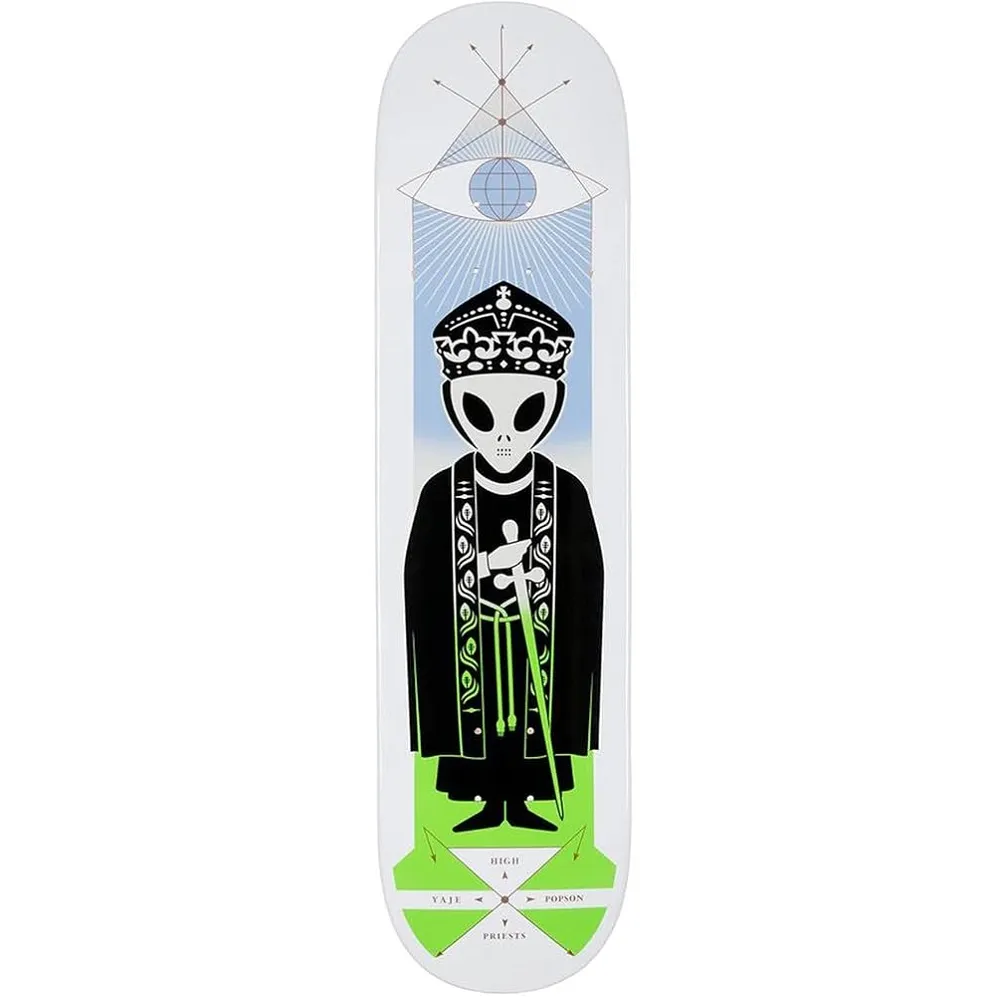 Alien Workshop High Priest Yaje Popson White 8.0 Skateboard Deck