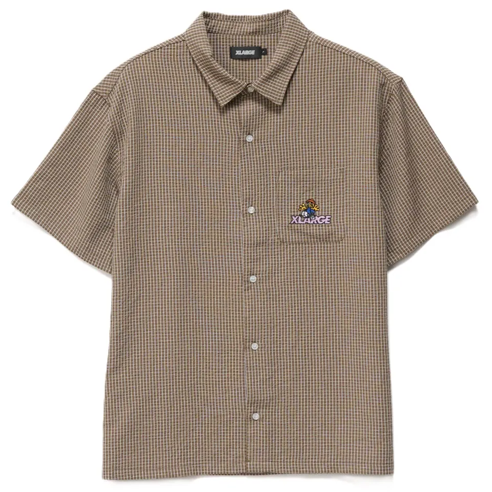 XLarge Dice Roll Chocolate Button Up Shirt [Size: M]