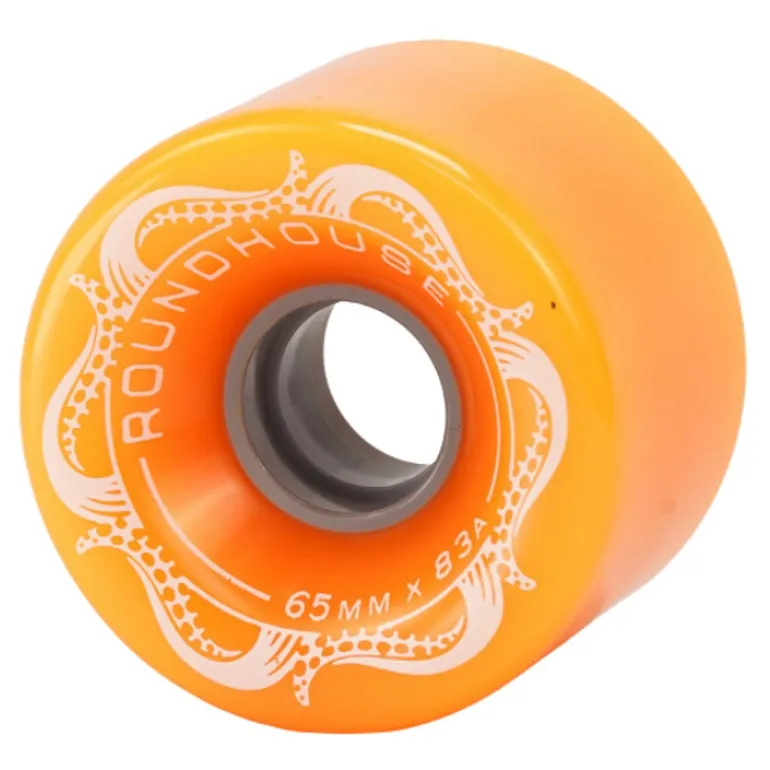 Carver Roundhouse Slick Orange Glow 83A 65mm Skateboard Wheels