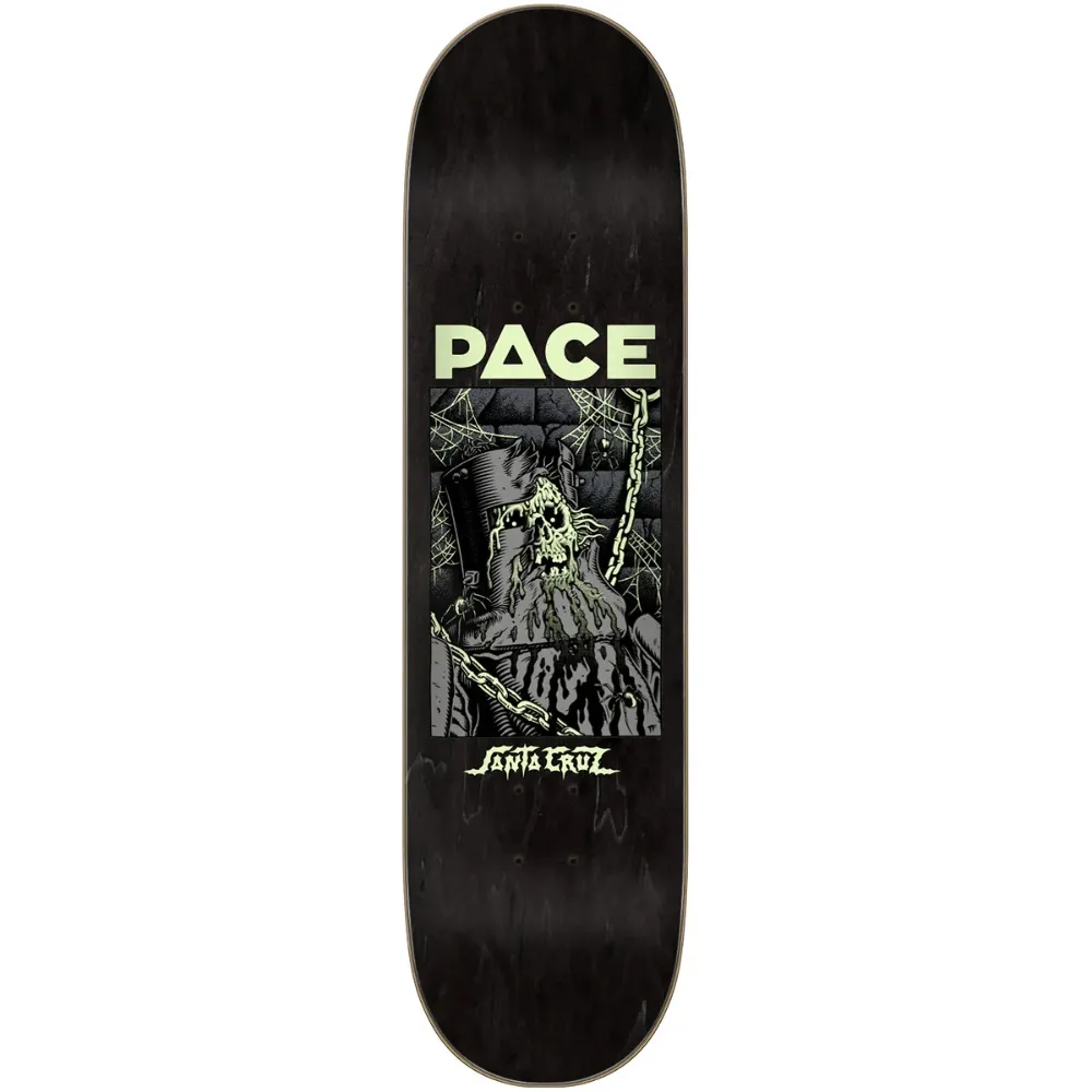 Santa Cruz Dungeon Pace Black VX 8.25 Skateboard Deck