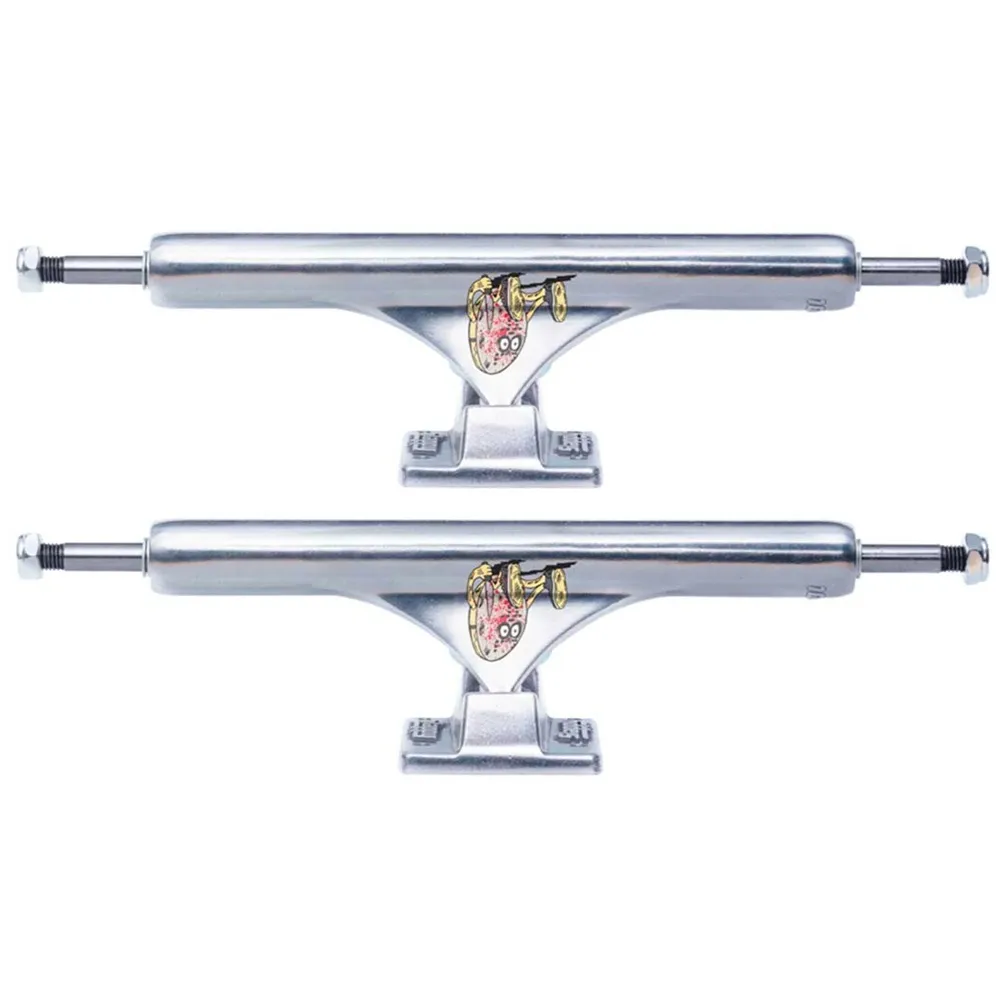 Slappy ST1 Inverted Curb Killer Polished Set Of 2 Skateboard Trucks [Size: 10.0]