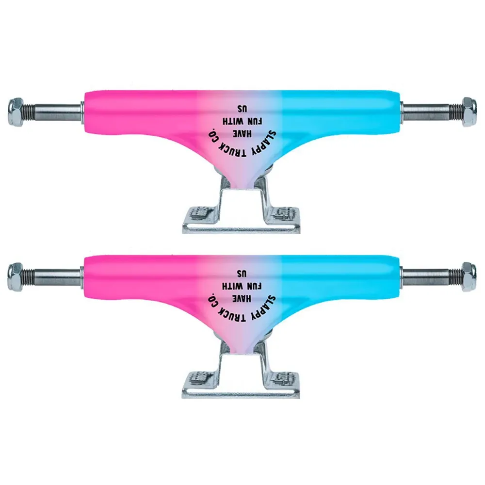 Slappy ST1 Classic Arisa Trew Pink Blue Set Of 2 Skateboard Trucks [Size: 8.00]