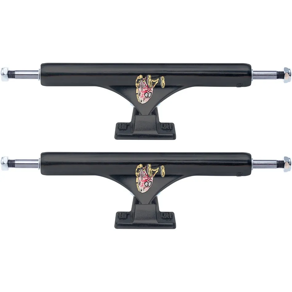 Slappy ST1 Inverted Curb Killer Black Set Of 2 Skateboard Trucks [Size: 10.0]