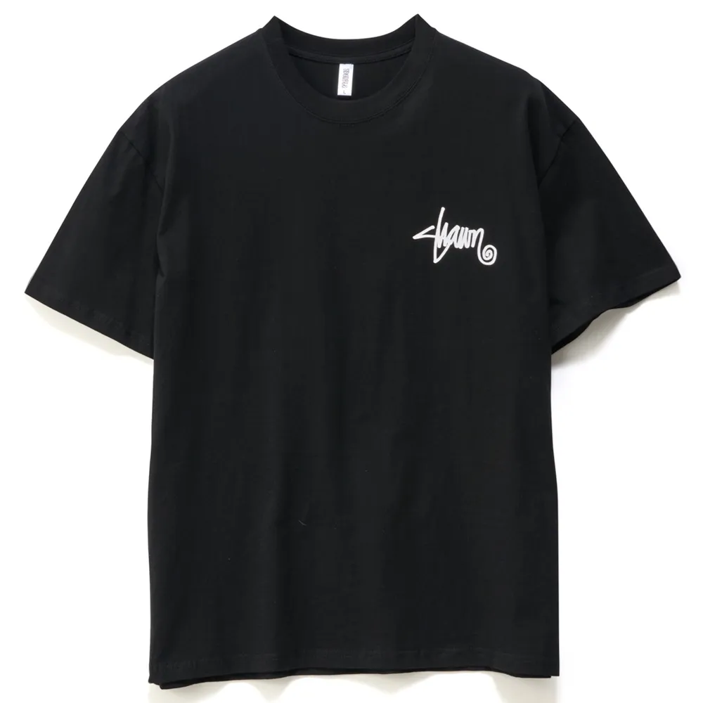 S-Double Shawn Script Black T-Shirt [Size: M]