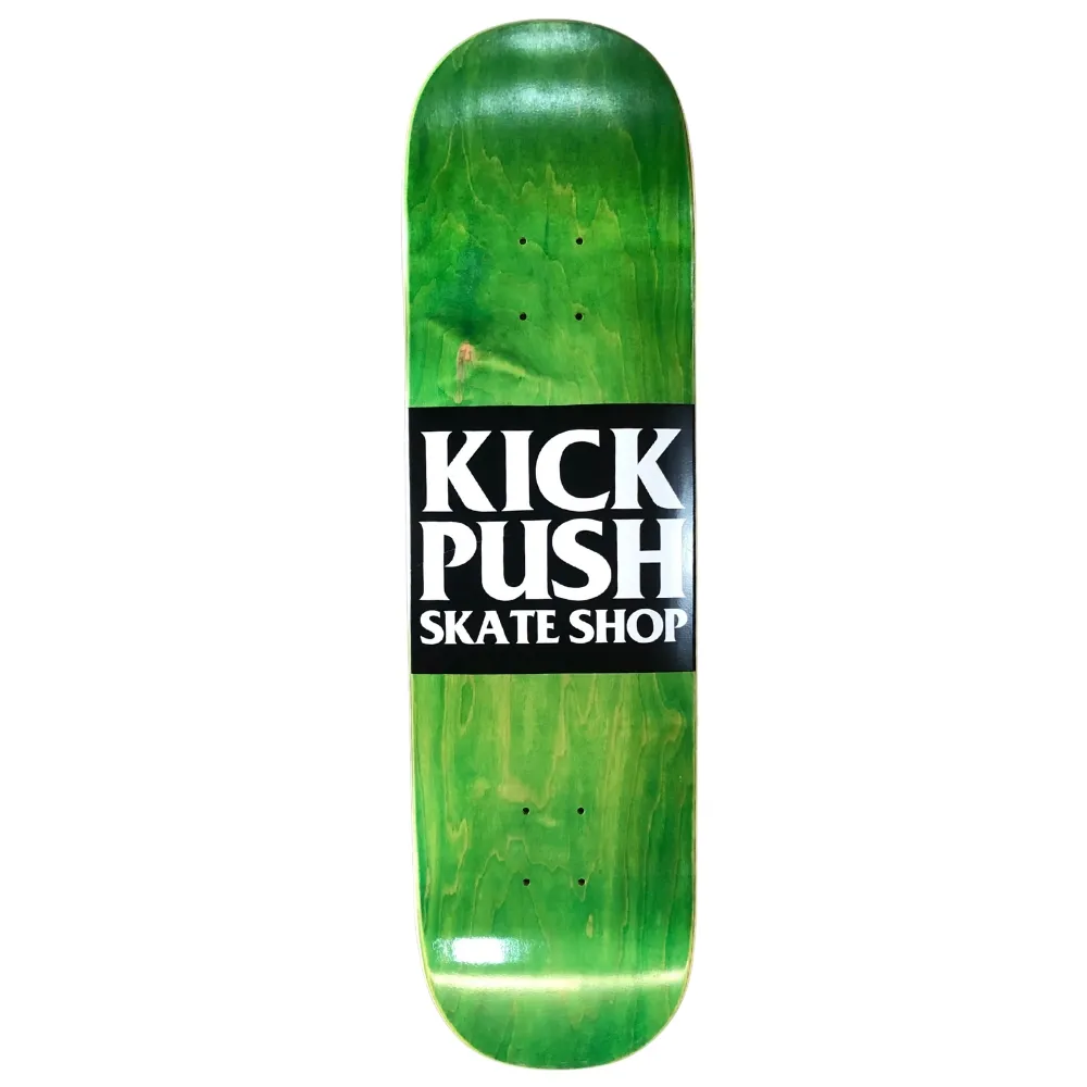 Kick Push American Pro Shaped Green 8.125 Skateboard Deck