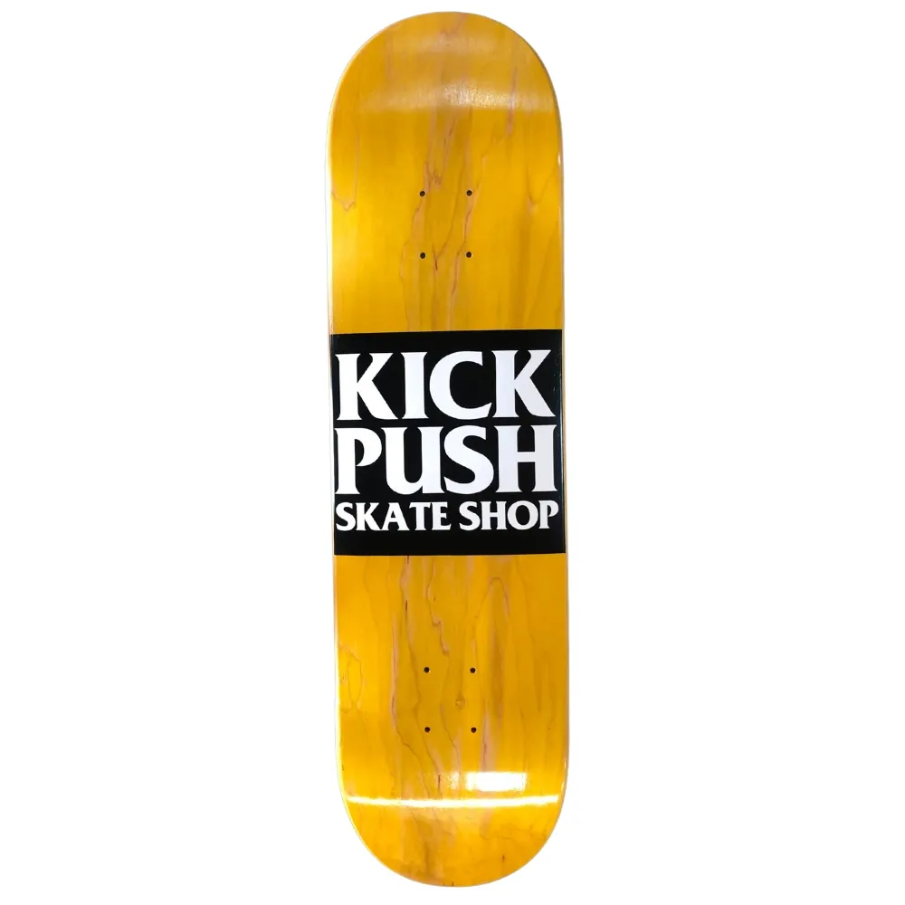 Kick Push American Pro Classic Yellow 8.25 Skateboard Deck