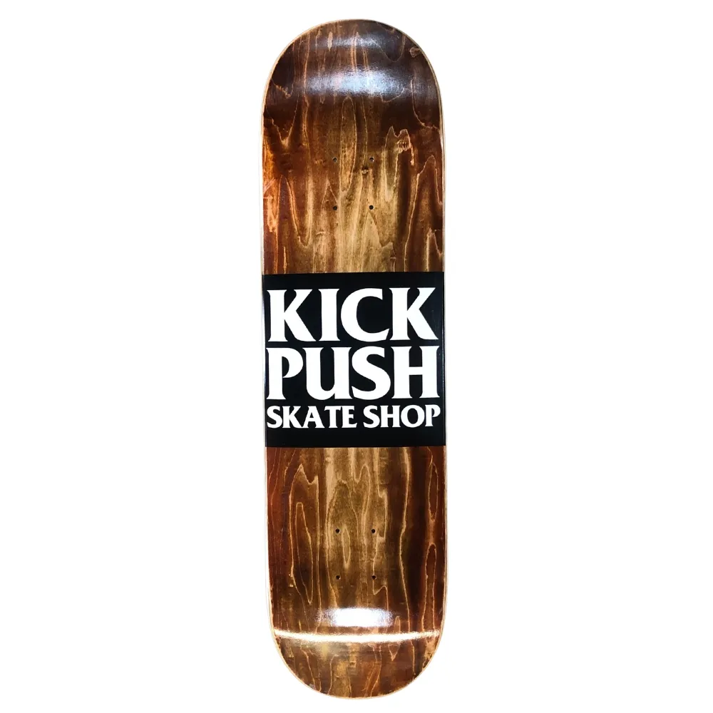 Kick Push American Pro Classic Brown 8.25 Skateboard Deck