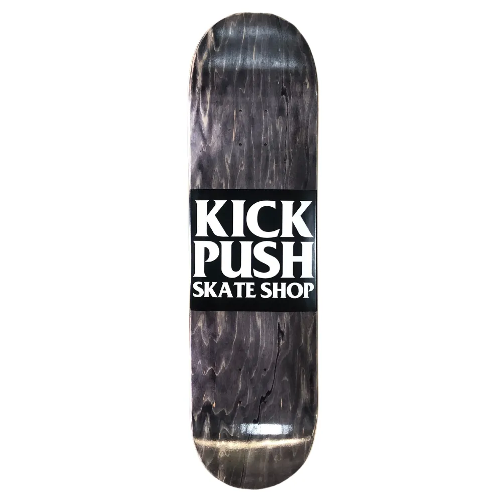 Kick Push American Pro Classic Black 8.375 Skateboard Deck