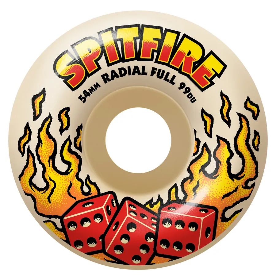 Spitfire Hot Hand Radial Full F4 99D 54mm Skateboard Wheels