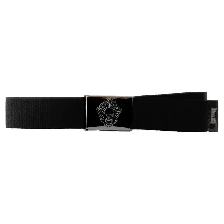 Creature Bonehead Flame Web Black Belt