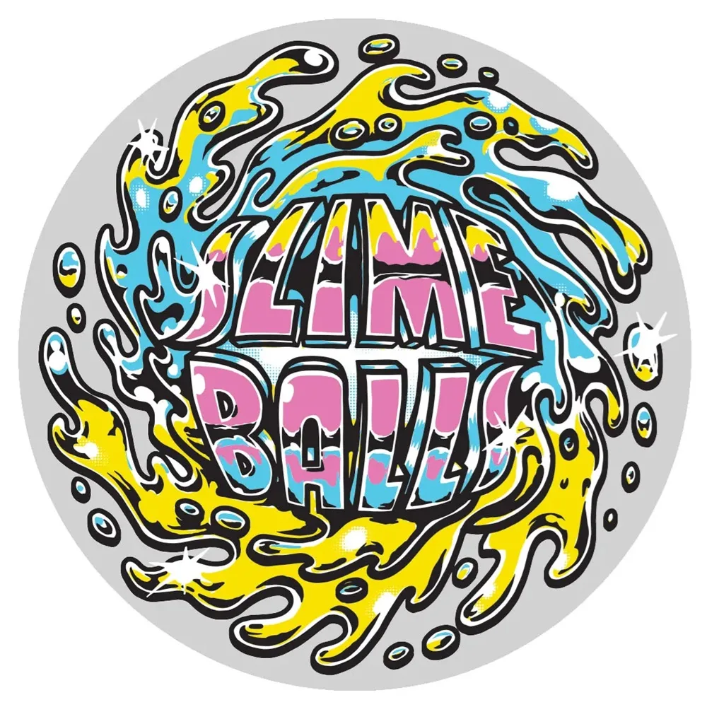 Slime Balls Logo Chrome Sticker