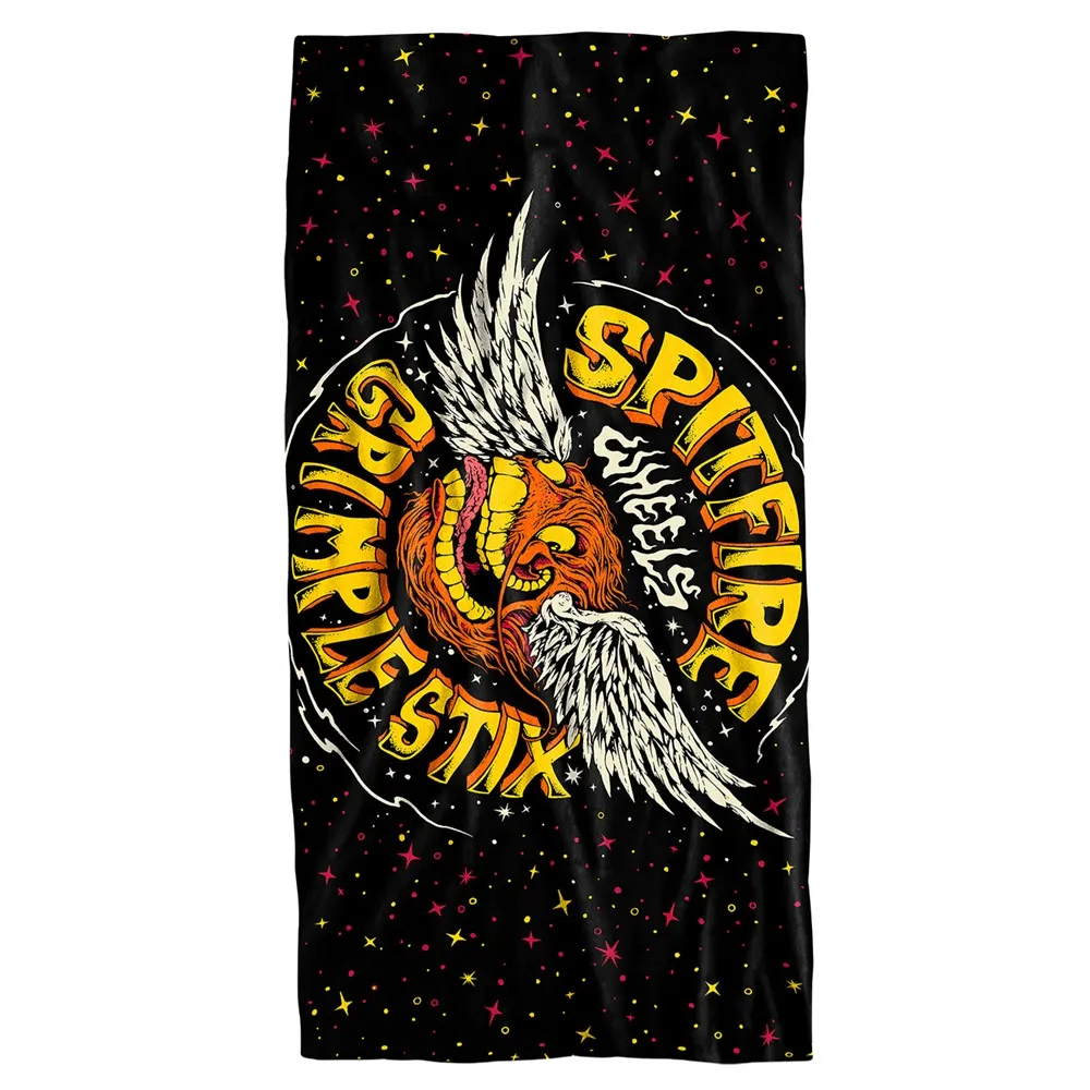 Spitfire X Flying Grimple Black Towel