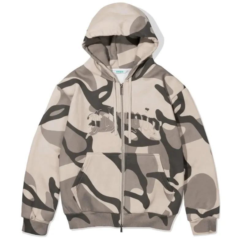 Ichpig Legions Zip Up Glyph Camo Hoodie [Size: M]