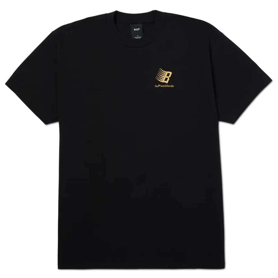 HUF X Bronze56k Black T-Shirt [Size: L]