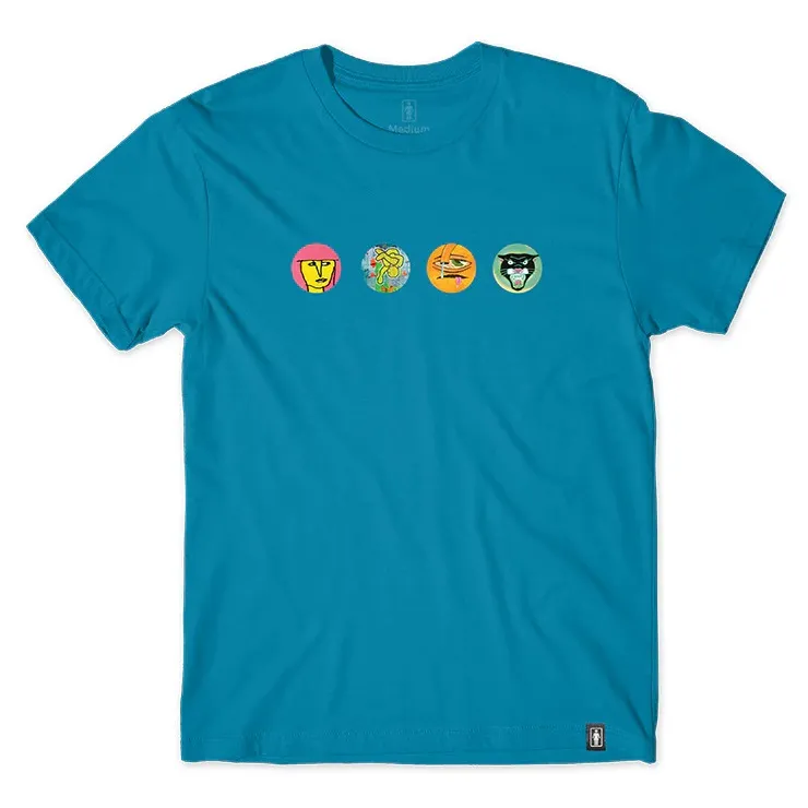 Girl Legends Heads Blue T-Shirt [Size: M]