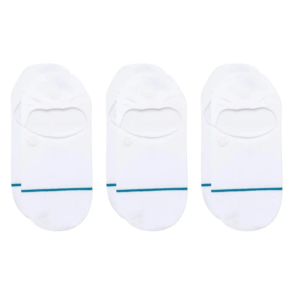 Stance Icon No Show 3 Pack White Medium Mens Socks