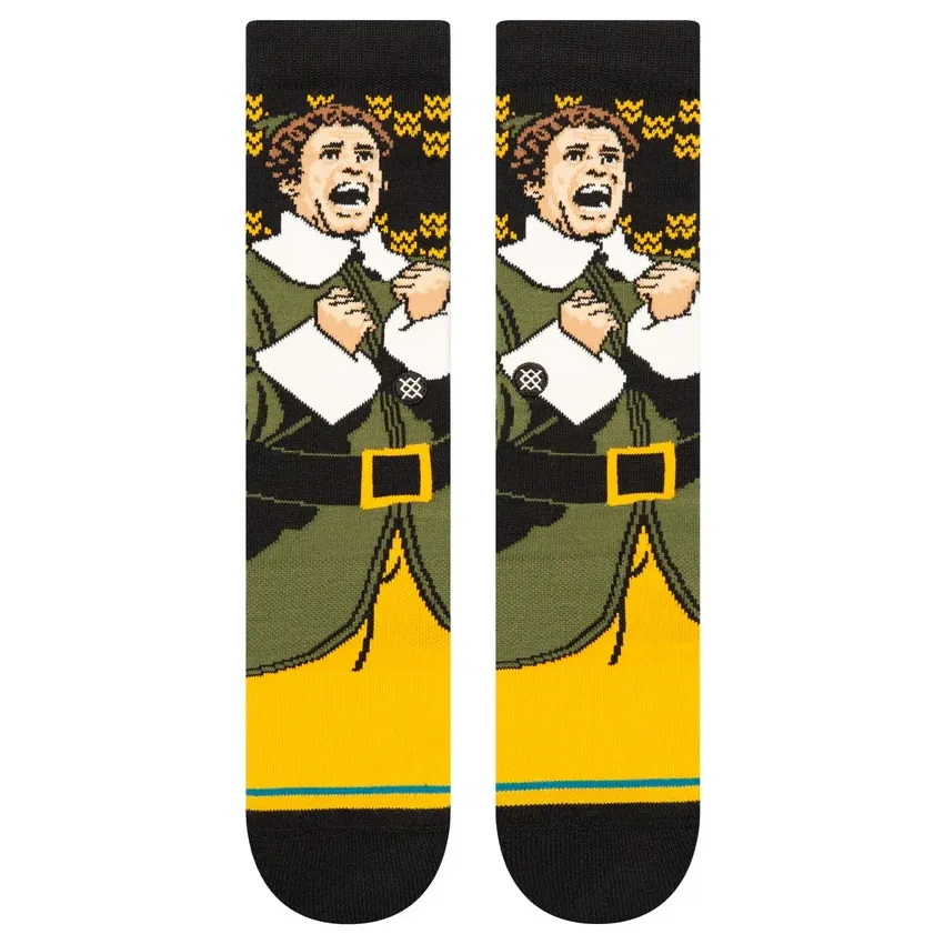 Stance Elf Smilings My Favourite Black Large Mens Socks