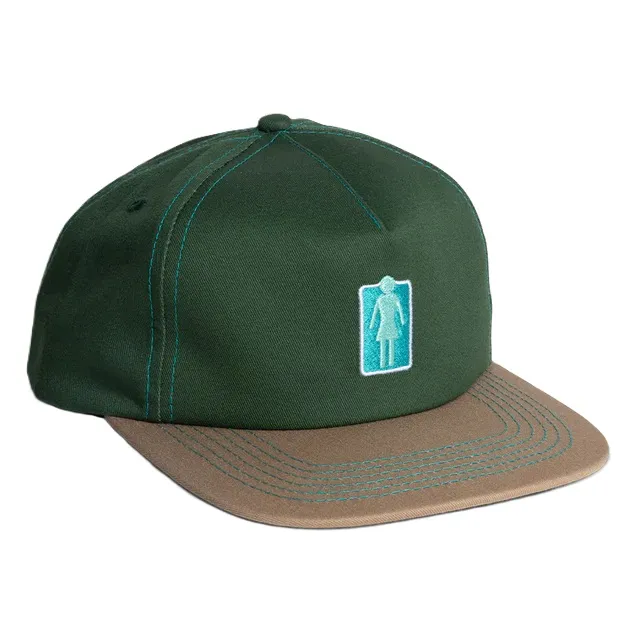 Girl Skateboards Lovers OG 5 Panel Forest Green Hat