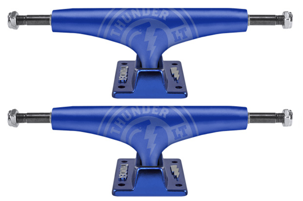 Thunder Skateboard Trucks 145 Light Strike Blue Set Of 2 Trucks