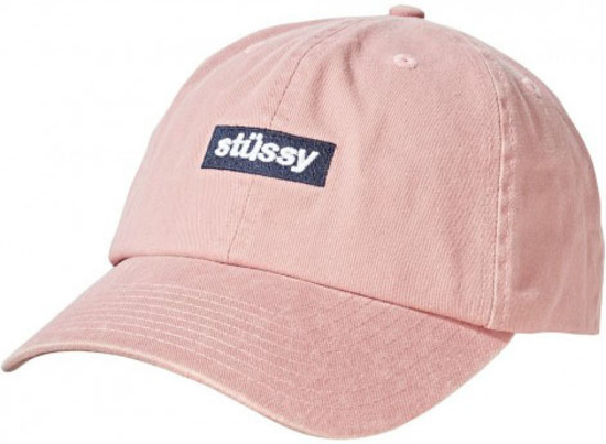 pink stussy baseball hat