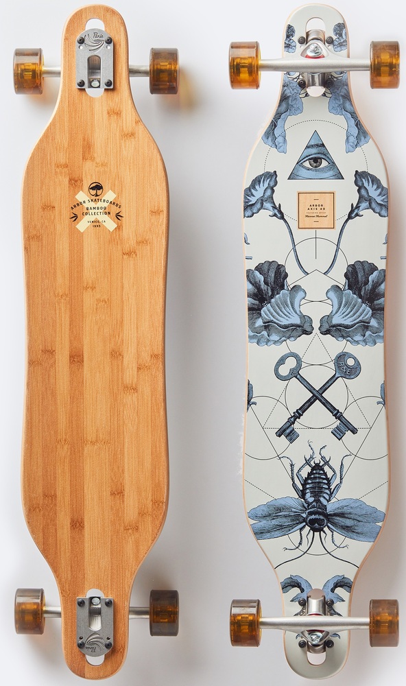 arbor axis bamboo longboard complete