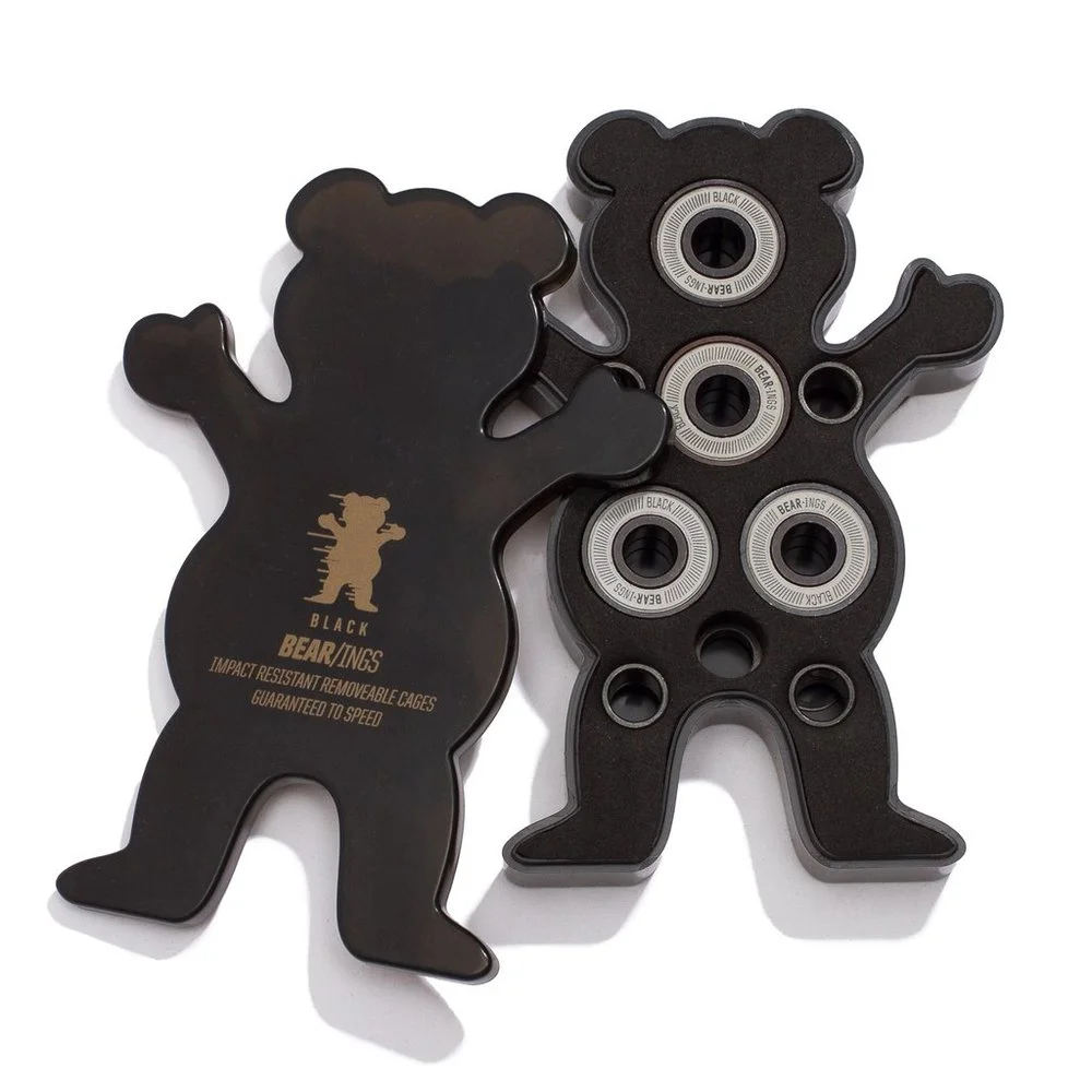 Grizzly Abec 9 Black Skateboard Bearings