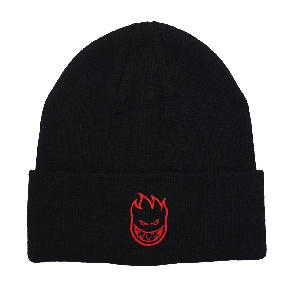 Spitfire Bighead Emblem Beanie Black Red