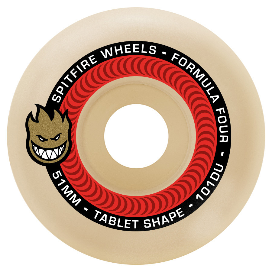 Spitfire Tablets F4 101D 51mm Skateboard Wheels