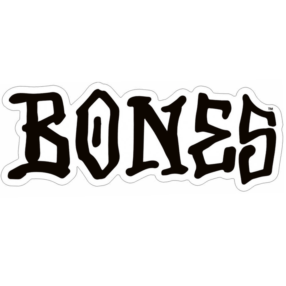 Bones Logo Sticker [Colour: White]