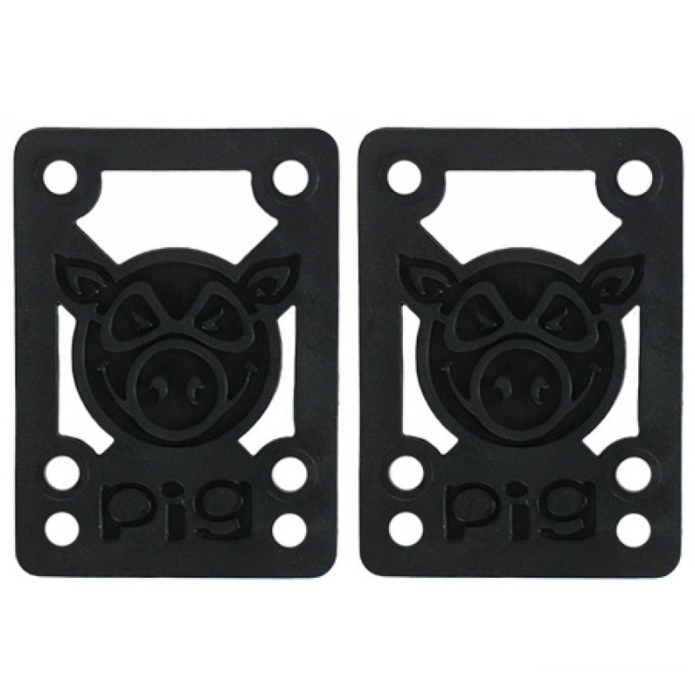 Pig Hard 1/2 Pair Black Pile Riser Pads