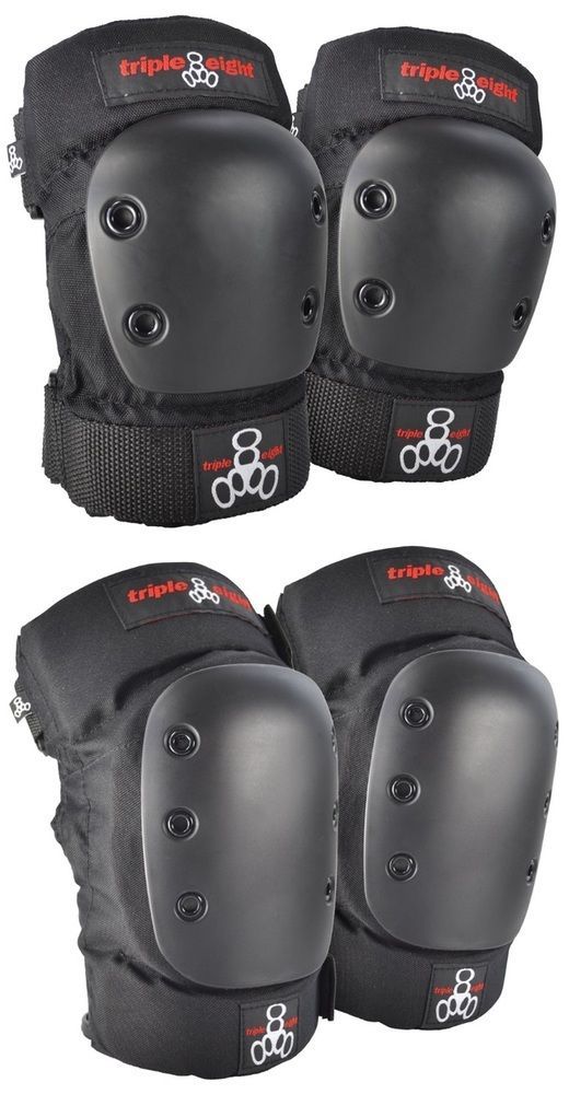 Triple 8 Park Pro Knee Elbow Protective Pad Set 2 Pack Size Extra Large ...