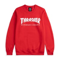 Thrasher Skate Mag Red Crew Jumper