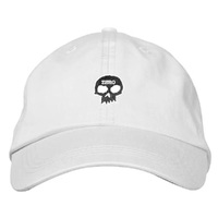 Zero Single Skull White Dad Hat