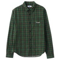 XLarge 91 Flower Check Green Long Sleeve Button Up Shirt