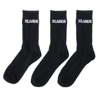 XLarge 91 Black 3 Pack Socks
