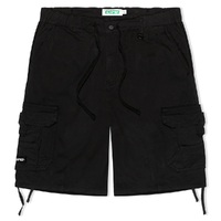 Ichpig Para Washed Black Cargo Shorts