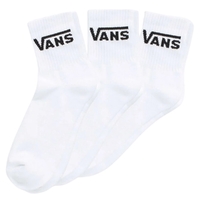 Vans Classic Half Crew White Size 9.5-13 Pack of 3 Socks