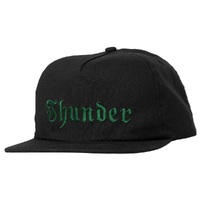 Thunder Truck Co Script Black Dark Green Hat